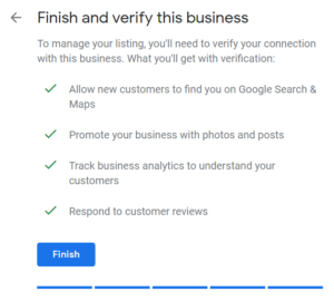 Google My Business Form